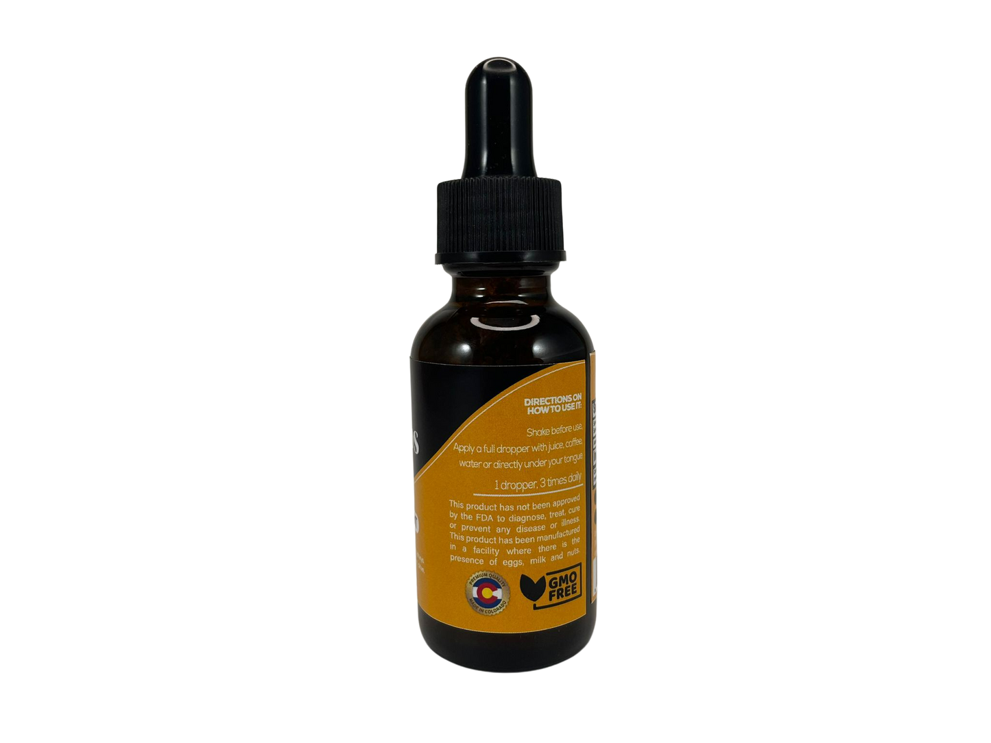 Spore Light Cordyceps extract, Energy Supplement instructions on how to use it on the back of the bottle, 1FL OZ.